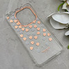 قاب گوشی Redmi Note 14 4G شیائومی شفاف PC CASE شفاف پشت طلق فانتزی طرح گل کد 157869
