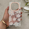 قاب گوشی Redmi Note 14 Pro 4G شیائومی شفاف PC CASE شفاف پشت طلق فانتزی طرح گل کد 157874