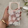 قاب گوشی Redmi Note 14 Pro 4G شیائومی شفاف PC CASE شفاف پشت طلق فانتزی طرح گل کد 157874