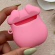 کاور AirPods 1 - 2 اپل سیلیکونی طرح دار برجسته خوک کیوت کد 156337