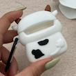 کاور AirPods 1 - 2 اپل سیلیکونی طرح دار برجسته گاو کیوت کد 156339