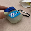 کاور AirPods 1 - 2 اپل سیلیکونی طرح دار برجسته Vaseline کد 156343