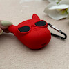 کاور AirPods 1 - 2 اپل سیلیکونی طرح دار برجسته سگ بولداگ کد 156344