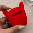 کاور AirPods 1 - 2 اپل سیلیکونی طرح دار برجسته سگ بولداگ کد 156344