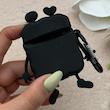 کاور AirPods 1 - 2 اپل سیلیکونی طرح دار برجسته هپل کد 156348