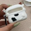کاور AirPods 3 اپل سیلیکونی طرح دار برجسته گاو کیوت کد 156361