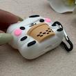 کاور AirPods 3 اپل سیلیکونی طرح دار برجسته گاو کیوت کد 156361