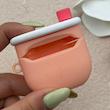 کاور AirPods 4 اپل سیلیکونی طرح دار برجسته کیوت کد 156365