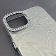 قاب گوشی iPhone 13 - iPhone 14 آیفون براش HARD IMD موج دار محافظ لنز نگین دار لاکچری طرح پروانه کد 156904