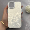 قاب گوشی iPhone 13 - iPhone 14 آیفون براش HARD IMD موج دار محافظ لنز نگین دار لاکچری طرح پروانه کد 156904