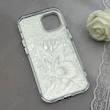 قاب گوشی iPhone 13 - iPhone 14 آیفون براش HARD IMD موج دار محافظ لنز نگین دار لاکچری طرح پروانه کد 156904