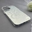 قاب گوشی iPhone 13 Pro Max آیفون براش HARD IMD موج دار محافظ لنز نگین دار لاکچری طرح پروانه کد 156905