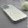 قاب گوشی iPhone 16 Pro Max آیفون براش HARD IMD موج دار محافظ لنز نگین دار لاکچری طرح پروانه کد 156906