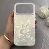 قاب گوشی iPhone 17 Pro Max آیفون براش HARD IMD موج دار محافظ لنز نگین دار لاکچری طرح پروانه کد 156907