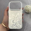 قاب گوشی iPhone 17 Pro آیفون براش HARD IMD موج دار محافظ لنز نگین دار لاکچری طرح پروانه کد 156908