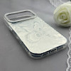 قاب گوشی iPhone 17 Pro آیفون براش HARD IMD موج دار محافظ لنز نگین دار لاکچری طرح پروانه کد 156908