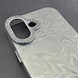 قاب گوشی iPhone 17 آیفون براش HARD IMD موج دار محافظ لنز نگین دار لاکچری طرح پروانه کد 156909