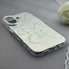 قاب گوشی iPhone 16 آیفون براش HARD IMD موج دار محافظ لنز نگین دار لاکچری طرح پروانه کد 156910