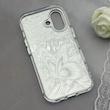 قاب گوشی iPhone 16 آیفون براش HARD IMD موج دار محافظ لنز نگین دار لاکچری طرح پروانه کد 156910