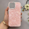 قاب گوشی iPhone 13 Pro Max آیفون اورجینال AV ماربل کرومی لنز نگین دار لاکچری صورتی کد 157020