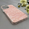قاب گوشی iPhone 13 Pro Max آیفون اورجینال AV ماربل کرومی لنز نگین دار لاکچری صورتی کد 157020