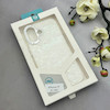 قاب گوشی iPhone 17 آیفون اورجینال AV ماربل کرومی لنز نگین دار لاکچری سفید کد 157028