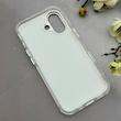 قاب گوشی iPhone 17 آیفون اورجینال AV ماربل کرومی لنز نگین دار لاکچری سفید کد 157028