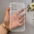 قاب گوشی iPhone 13 Pro Max آیفون پشت طلقی HARD سخت شیشه ای شفاف محافظ لنزدار کپسولی بی رنگ کد 156956