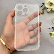 قاب گوشی iPhone 13 Pro آیفون پشت طلقی HARD سخت شیشه ای شفاف محافظ لنزدار کپسولی بی رنگ کد 156957