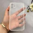 قاب گوشی iPhone 11 آیفون پشت طلقی HARD سخت شیشه ای شفاف محافظ لنزدار کپسولی بی رنگ کد 156959