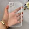 قاب گوشی iPhone 11 Pro آیفون پشت طلقی HARD سخت شیشه ای شفاف محافظ لنزدار کپسولی بی رنگ کد 156960