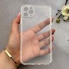 قاب گوشی iPhone 11 Pro Max آیفون پشت طلقی HARD سخت شیشه ای شفاف محافظ لنزدار کپسولی بی رنگ کد 156961