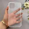 قاب گوشی iPhone 12 Pro Max آیفون پشت طلقی HARD سخت شیشه ای شفاف محافظ لنزدار کپسولی بی رنگ کد 156962