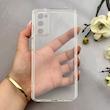 قاب گوشی Galaxy S20 FE سامسونگ پشت طلقی HARD سخت شیشه ای شفاف محافظ لنزدار کپسولی بی رنگ کد 156989