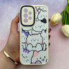 قاب گوشی Galaxy A33 سامسونگ سیلیکونی ژله ای طرح کیوت ZOO محافظ لنز دار کرم کد 153983