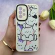 قاب گوشی Galaxy A33 سامسونگ سیلیکونی ژله ای طرح کیوت ZOO محافظ لنز دار کرم کد 153983