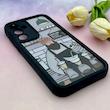 قاب گوشی Galaxy A35 سامسونگ سیلیکونی ژله ای طرح کیوت ZOO محافظ لنز دار مشکی کد 153988
