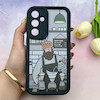 قاب گوشی Galaxy A55 سامسونگ سیلیکونی ژله ای طرح کیوت ZOO محافظ لنز دار مشکی کد 153993
