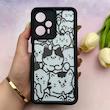 قاب گوشی Poco F5 شیائومی سیلیکونی ژله ای طرح کیوت ZOO محافظ لنز دار مشکی کد 154012