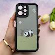 قاب گوشی Redmi 12 - Poco M6 Pro 5G شیائومی سیلیکونی ژله ای طرح کیوت ZOO محافظ لنز دار مشکی کد 154027