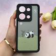قاب گوشی Redmi Note 13 Pro 4G - Poco M6 Pro 4G شیائومی سیلیکونی ژله ای طرح کیوت ZOO محافظ لنز دار مشکی کد 154049