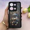 قاب گوشی Redmi Note 13 Pro 4G - Poco M6 Pro 4G شیائومی سیلیکونی ژله ای طرح کیوت ZOO محافظ لنز دار مشکی کد 154056