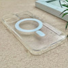 قاب گوشی iPhone 13 - iPhone 14 آیفون اورجینال اسپیس مگ سیف Space Mag safe طرح طلقی شیشه ای شفاف کد 155111