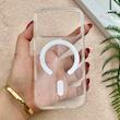 قاب گوشی iPhone 17 Pro آیفون اورجینال اسپیس مگ سیف Space Mag safe طرح طلقی شیشه ای شفاف کد 155116