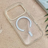 قاب گوشی iPhone 17 Pro آیفون اورجینال اسپیس مگ سیف Space Mag safe طرح طلقی شیشه ای شفاف کد 155116