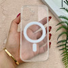 قاب گوشی iPhone 17 آیفون اورجینال اسپیس مگ سیف Space Mag safe طرح طلقی شیشه ای شفاف کد 155117