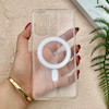 قاب گوشی Galaxy S20 FE سامسونگ اورجینال اسپیس مگ سیف Space Mag safe طرح طلقی شیشه ای شفاف کد 155122
