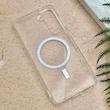 قاب گوشی Galaxy S21 FE سامسونگ اورجینال اسپیس مگ سیف Space Mag safe طرح طلقی شیشه ای شفاف کد 155123