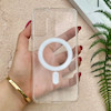 قاب گوشی Galaxy S21 Plus سامسونگ اورجینال اسپیس مگ سیف Space Mag safe طرح طلقی شیشه ای شفاف کد 155124