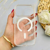 قاب گوشی iPhone 17 Pro آیفون  اورجینال spigen HYBRID CRYSTAL طلقی شیشه ای شفاف مگ سیف دار کد 155132